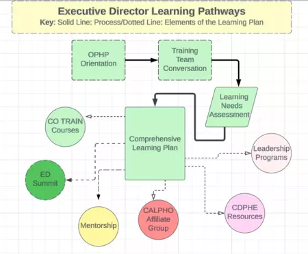 Flow Chart for Executive Director Learning Pathways